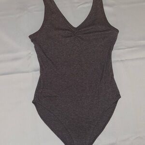 Dark Gray Sleeveless Bodysuit